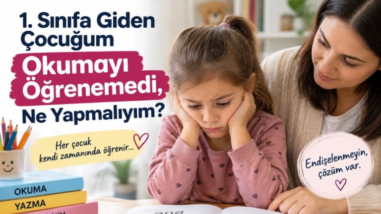 1. Sınıfa Giden Çocuğum Okumayı Öğrenemedi, Ne Yapmalıyım?